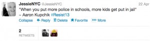 School to Prison Tweet Screenshot