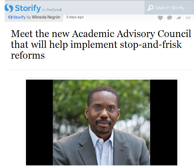 stop-and-frisk nyc academic advisory council