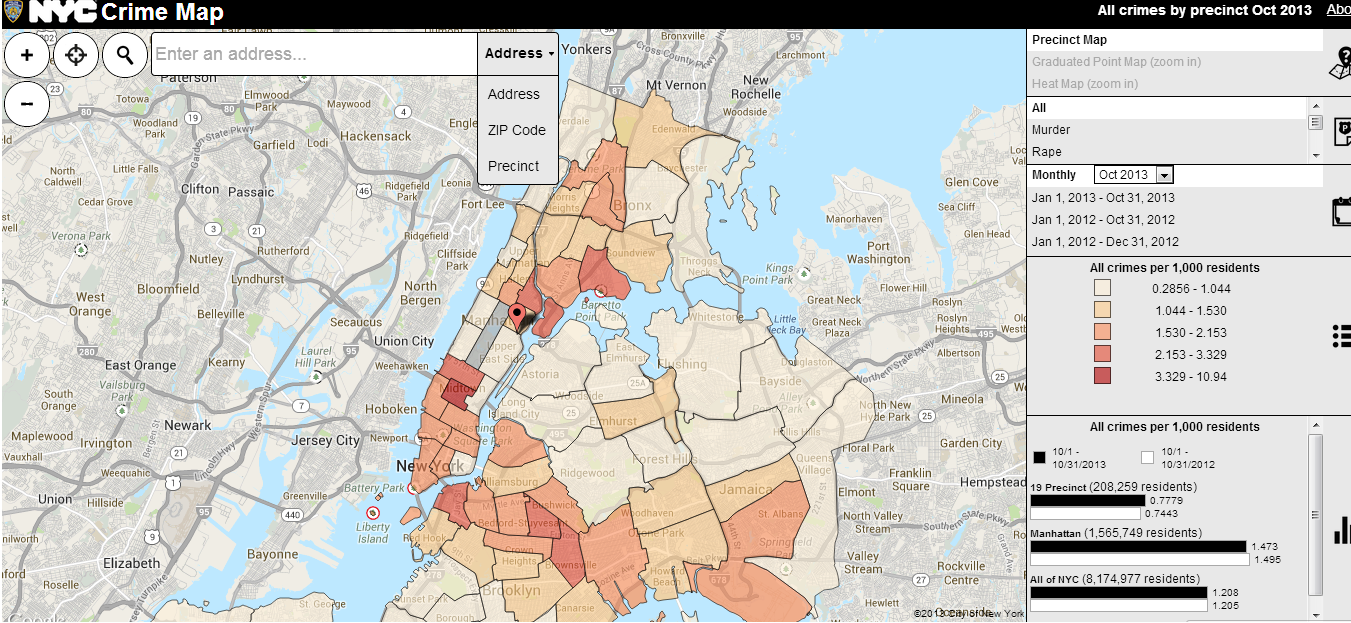 new york city safety map Understanding Gun Violence In New York City 10 Charts To Get You new york city safety map